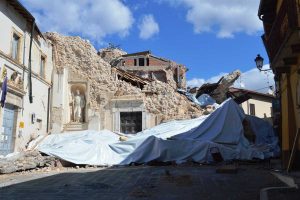 La città di Norcia nel marzo 2017