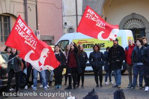 Viterbo - La manifestazione degli studenti