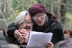 Pietro Benedetti e Antonello Ricci a spasso per la distrutta città di Castro