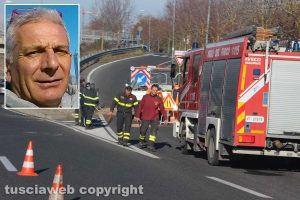 Viterbo - Incidente mortale sul Semianello - Giancarlo Santia