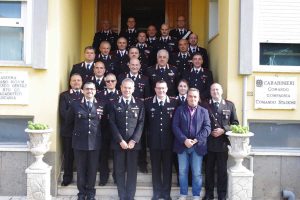 Il generale Andrea Rispoli in visita a Tuscania