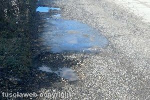 Fabrica di Roma - Strada Falerina piena di buche