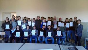 Consegnati 25 attestati agli alunni dell’istituto tecnico “P. Canonica”