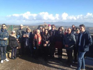 Primi crocieristi a Civita di Bagnoregio
