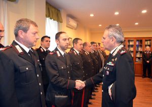 Viterbo - La visita del generale di brigata Andrea Rispoli al comando provinciale