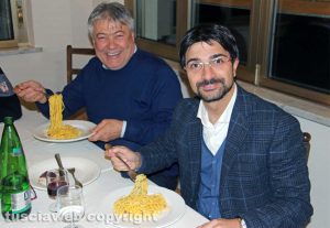 Umberto Fusco e Daniele Sabatini alle prese con la carbonara