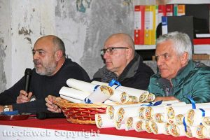 Viterbo - santa Rosa - Lo scambio degli auguri di Natale dei facchini