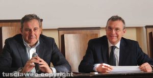 Camera di commercio - Il presidente Domenico Merlani con Luigi Pagliaro