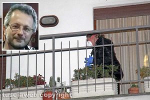 Viterbo - Delitto di via Santa Lucia - La polizia - Nel riquadro Ermanno Fieno