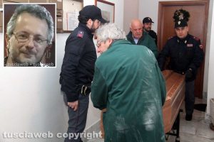 Viterbo - Delitto in via Santa Lucia - Nel riquadro Ermanno Fieno