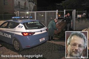 Viterbo - Delitto di via Santa Lucia - Nel riquadro: Ermanno Fieno