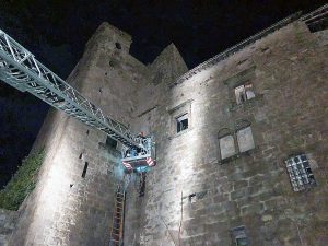 Viterbo - Incendio in un'abitazione alle Fortezze