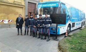 Bagnoregio - Il pullman azzurro alla festa della solidarietà e della sicurezza