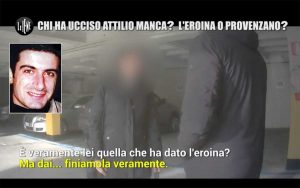 Monica Mileti intervistata dalle Iene - Nel riquadro: Attilio Manca