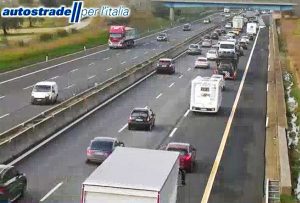 A1 - Incidente tra Magliano Sabina e Orte - Code