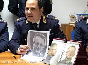 Sanremo - Delitto di via Santa Lucia - Fermo di Ermanno Fieno - Martino Santacroce della polizia di frontiera con le foto segnaletiche