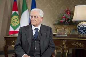 Il presidente della repubblica Sergio Mattarella