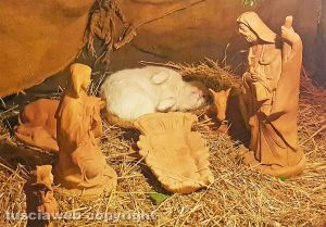 Vasanello - Un gatto dorme nel presepe