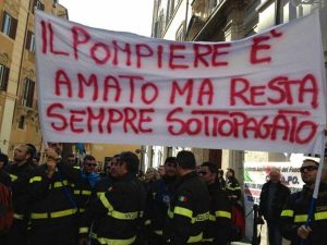 Vigili del fuoco - Manifestazione