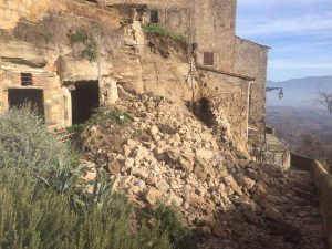Civitella D'Agliano - Il crollo nel centro storico
