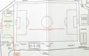 Viterbo - il progetto per il campo di calcio al Barco