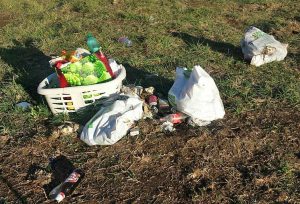 Viterbo - Rifiuti in strada Capretta