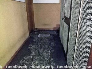Viterbo – Via della Caserma – Il palazzo dopo l'incendio