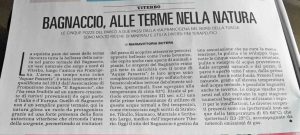 Il Bagnaccio sulle pagine di Venerdì di Repubblica