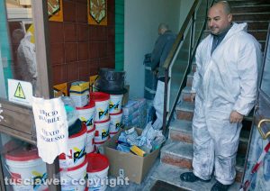 Viterbo - I lavori in via della caserma