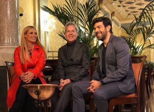 Michelle Hunziker, Claudio Baglioni e Pierfrancesco Favino