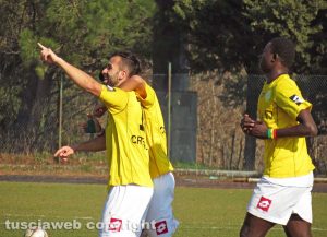 Sport - Calcio - Il match Montefiascone-Ostia - L'esultanza del Montefiascone