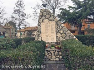 Tobia - Il monumento funebre in omaggio ai caduti della Grande guerra