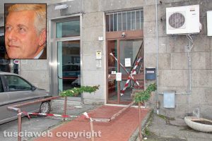 La palazzina in via della Caserma - Nel riquadro Leonardo Michelini