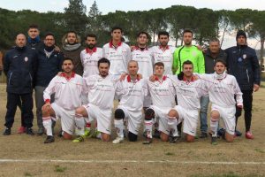 Sport - Calcio - Ortana - La squadra prima di un match