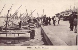 Pontile La Spezia (cartolina dalla collezione privata di Silvio Cappelli)