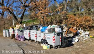 L'isola ecologica in in località Strada Canale-Tobia