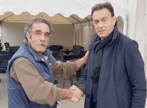Capranica - Antonio Cocozza responsabile locale di Forza Italia con Bacocco