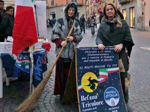 Viterbo - Befana Tricolore a piazza delle Erbe