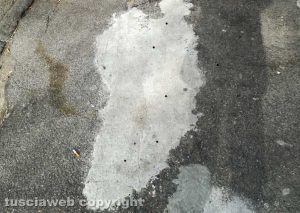 Viterbo - Asfalto rovinato in viale Raniero Capocci