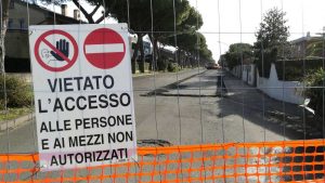 Montalto di Castro - Il cantiere in via Tre cancelli
