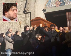 Viterbo - I funerali di Andrea Arena