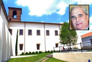 Viterbo - L'università della Tuscia - Nel riquadro: Giuseppe Fioroni