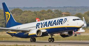 Un aereo della Ryanair