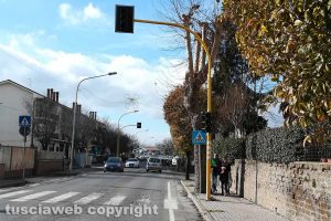 Nepi - Il semaforo in via Roma