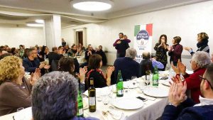 La cena di autofinanziamento di Fratelli d'Italia