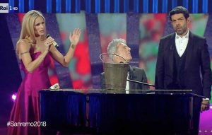 Festival di Sanremo 2018 - Hunziker, Baglioni e Favino