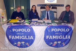 Viterbo - Presentazione dei candidati del "Popolo della famiglia"