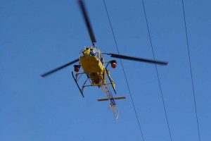 Viterbo - Enel, ispezioni in elicottero
