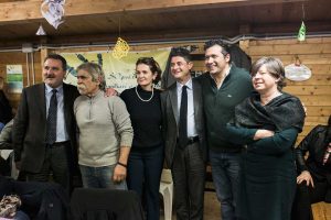Panunzi, Mazzoli e Terrosi alla cena solidale alla fattoria di Alice