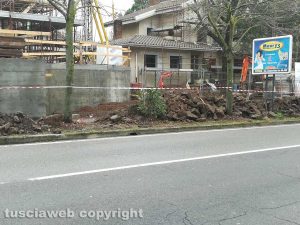 Viterbo - Lavori in viale Fiume